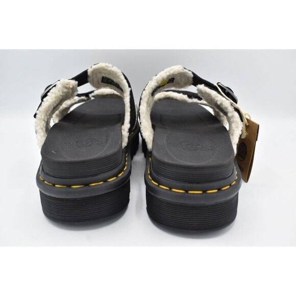 Dr Martens Mens Size 14 Myles‎ Black Suede Buckle Slide Sandals Shoes
